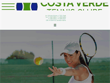 Tablet Screenshot of costaverdetenisclube.com.br